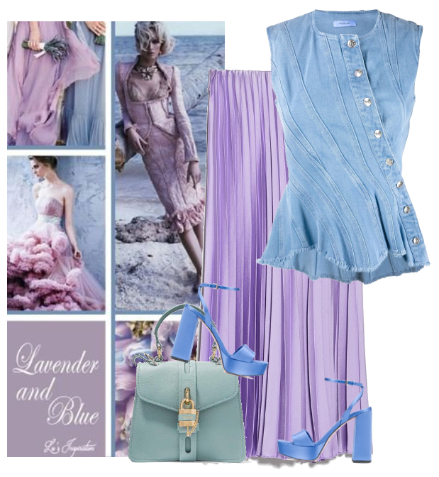 lavender and blue