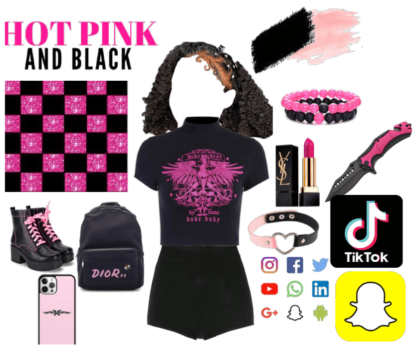 Black and pink