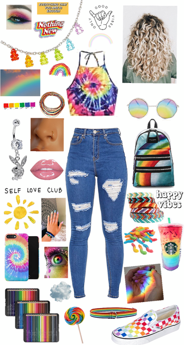 Rainbows as a teen girl