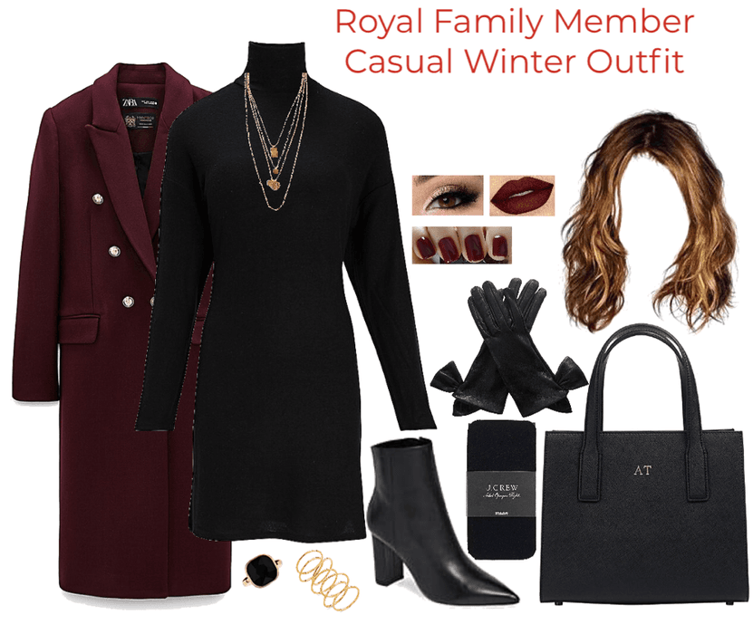 Royal Family Member  Casual Winter Outfit