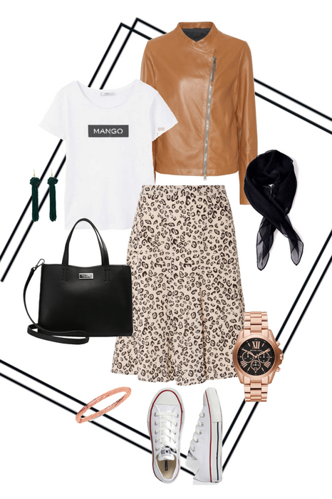 Leopard Skirt - Casual