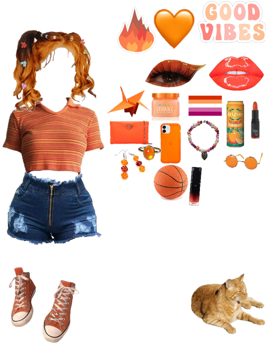 The girl in Orange