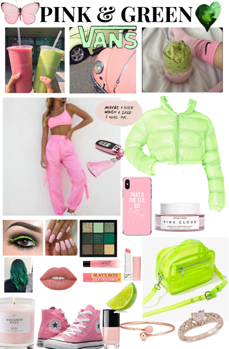 pink and green monochrome 💚💗