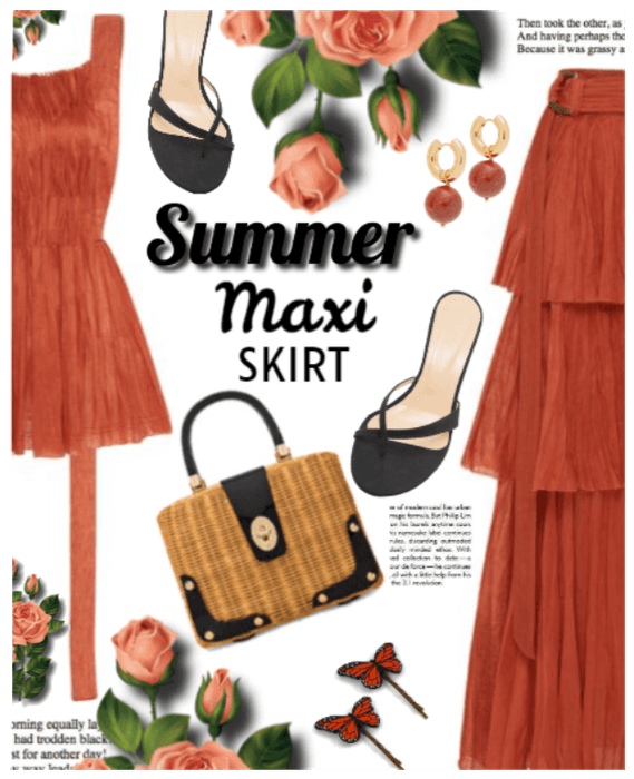 Summer maxi skirt