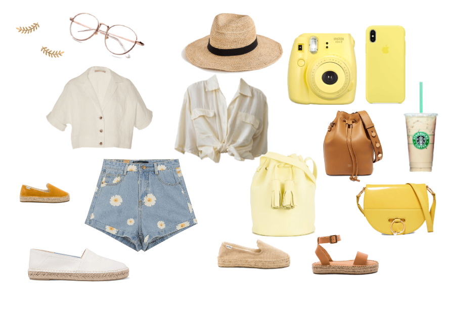 yellow outfit or coachella outfit