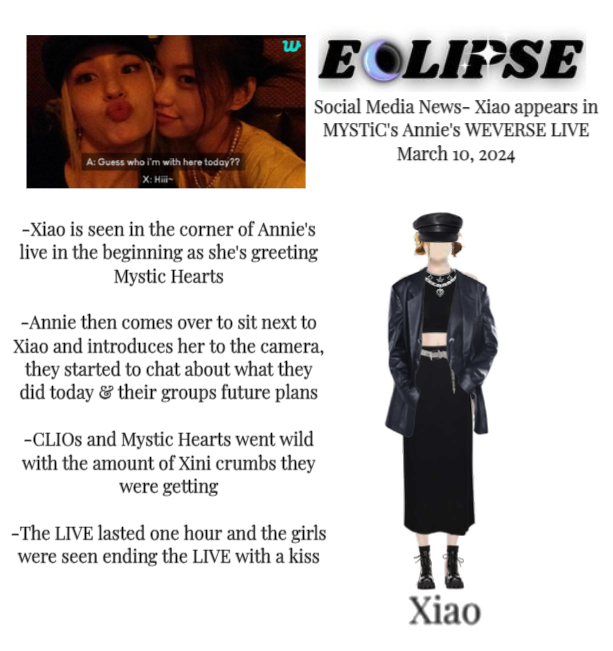 Xiao Featured in MSTYiC's Annie's LIVE