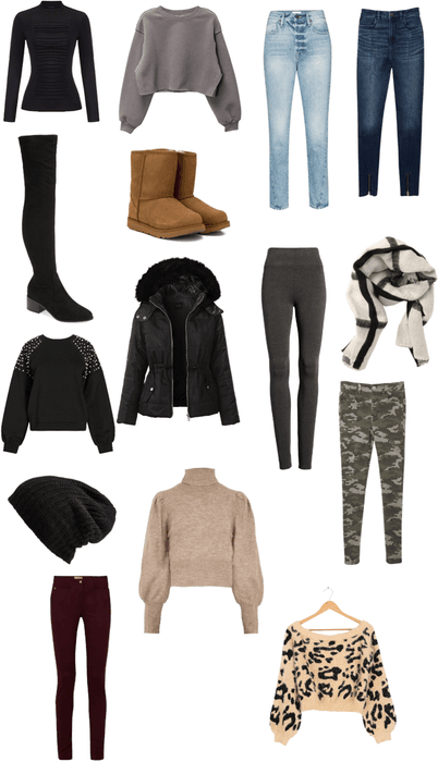 Winter clothing aesthetic