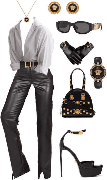 Leather & Versace
