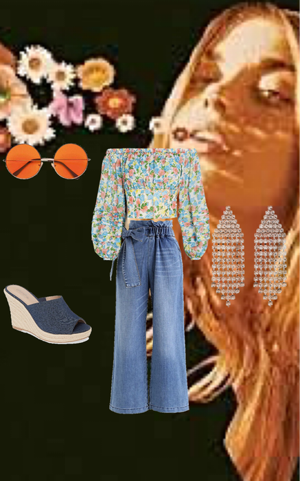 flower top outfit