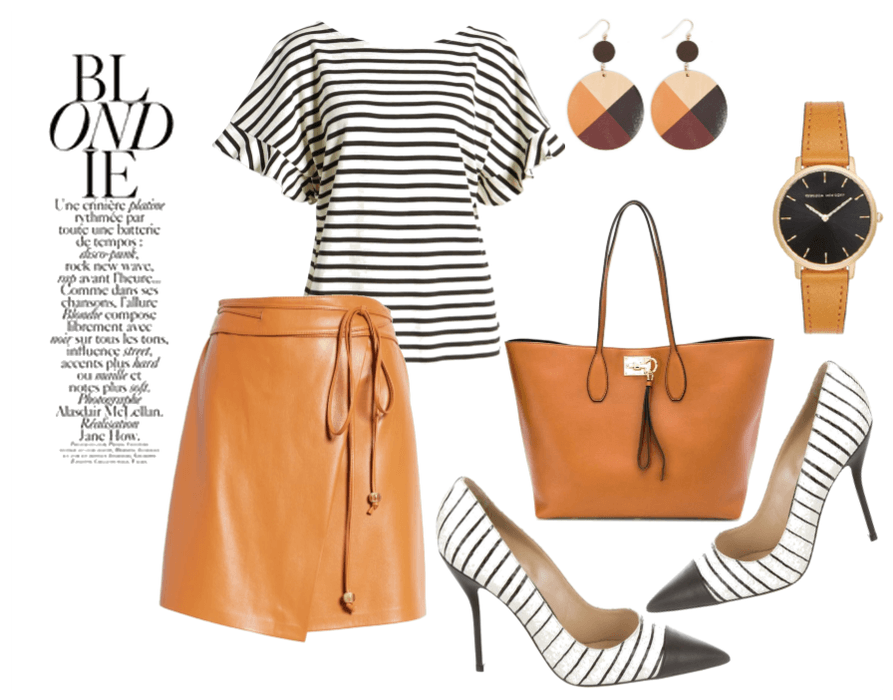 stripes and brown
