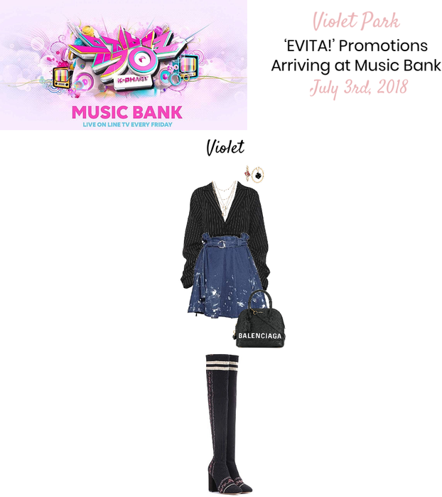 VioletPark _ ‘EVITA!’ Arriving at Music Bank
