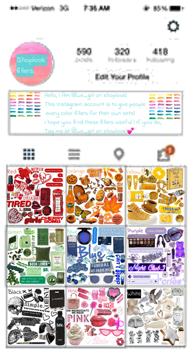 My ShopLook Based Instagram Account 😍🤍