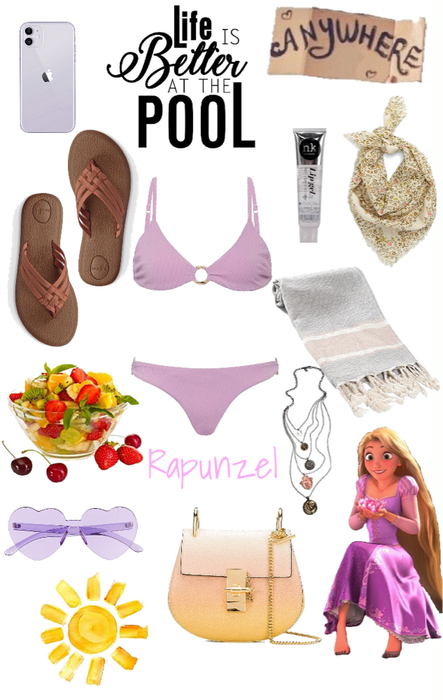 Rapunzel- Pool Party