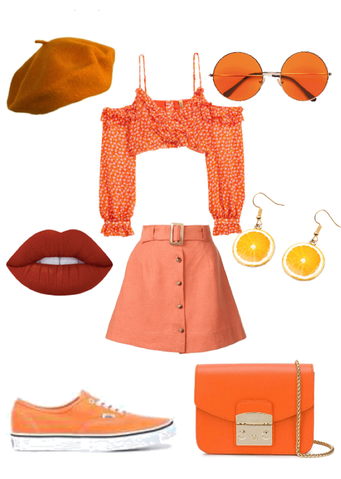 Rainbow Fashion: Orange