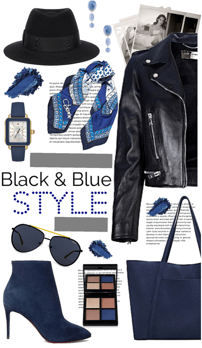 Black and Blue Style