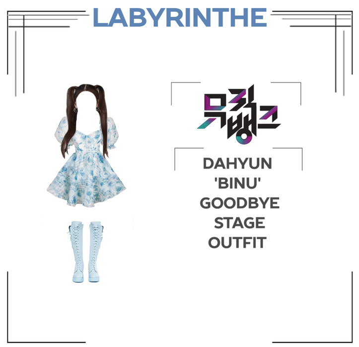 Dahyun binu goodbye stage outfit