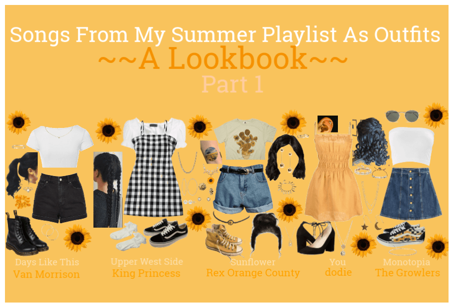 Songs From My Summer Playlists As Outfits