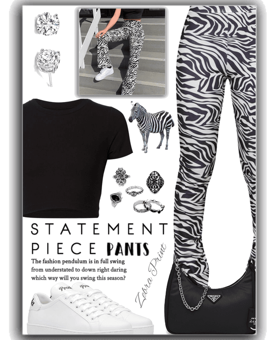 statement pants - zebra 🦓