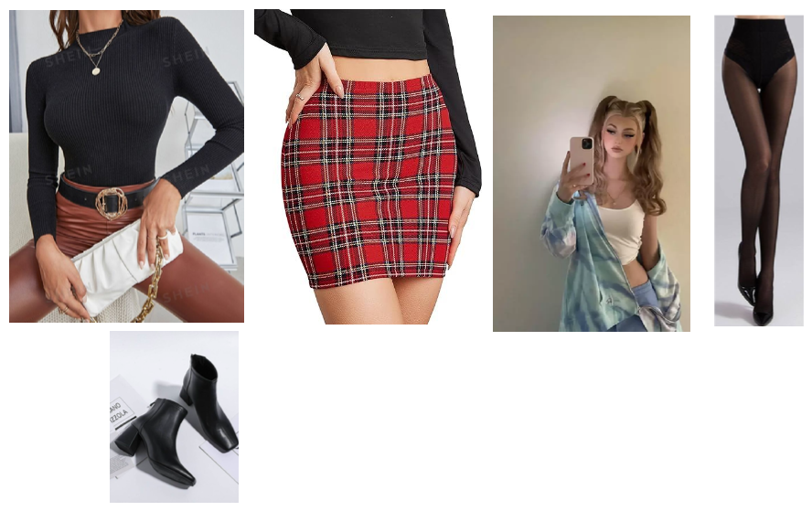 Plaid Skirt and Sweater