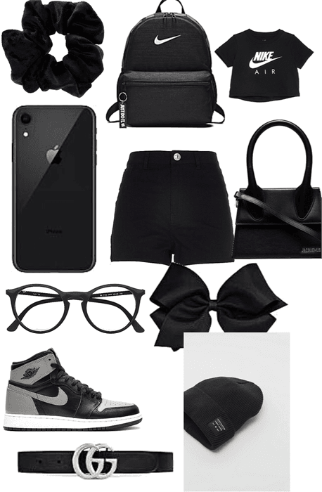 a casual black outfit for kids
