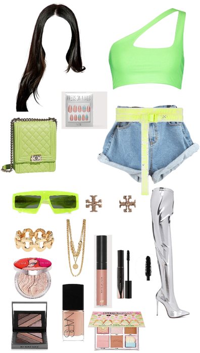Bomb all neon green outfit 💚