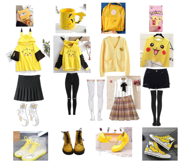 Pikachu themed oufits