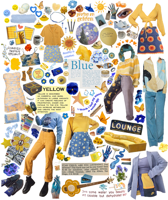 like yellow does on blue