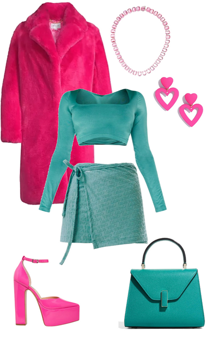 pink and teal challange