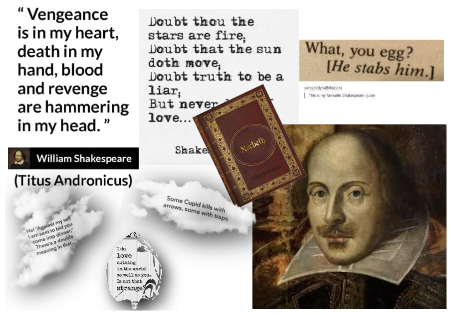 English Assignment (Shakespeare mood board)