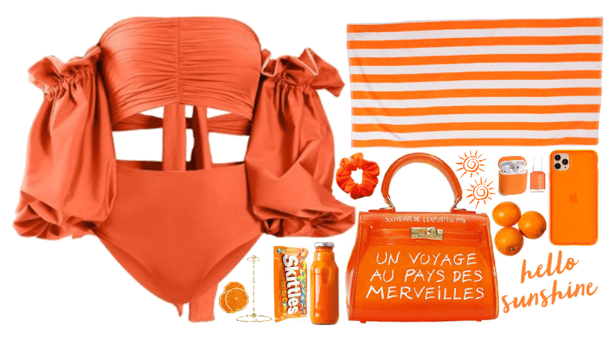 Yes to Orange. Summer mood.
