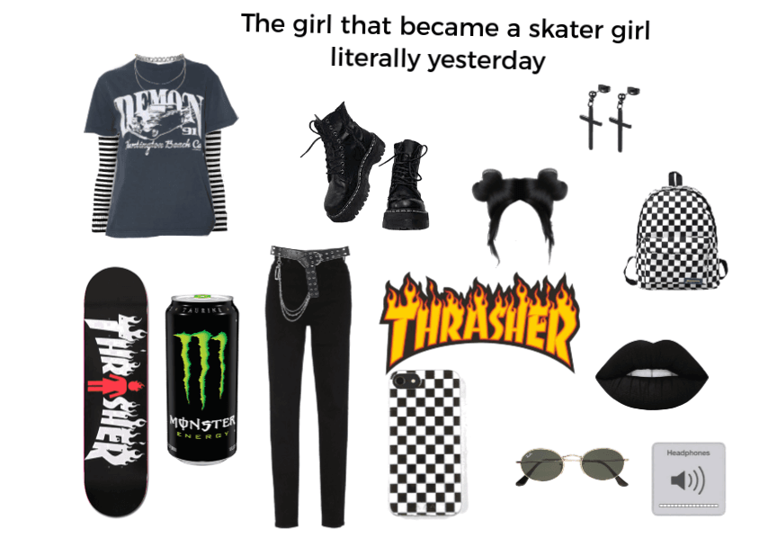 The girl that became a skater literally yesterday