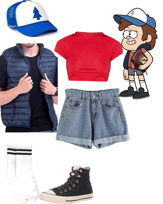 Outfit inspired by Dipper Pines from Gravity Falls