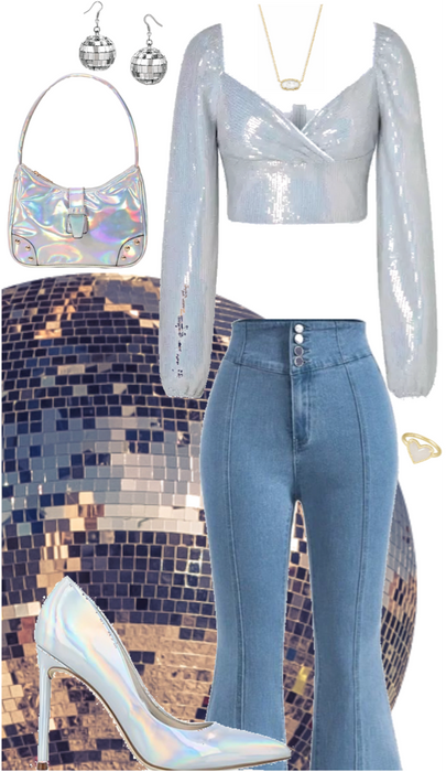holographic disco outfit 🪩 💃🏻