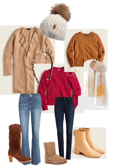 winter outfit board