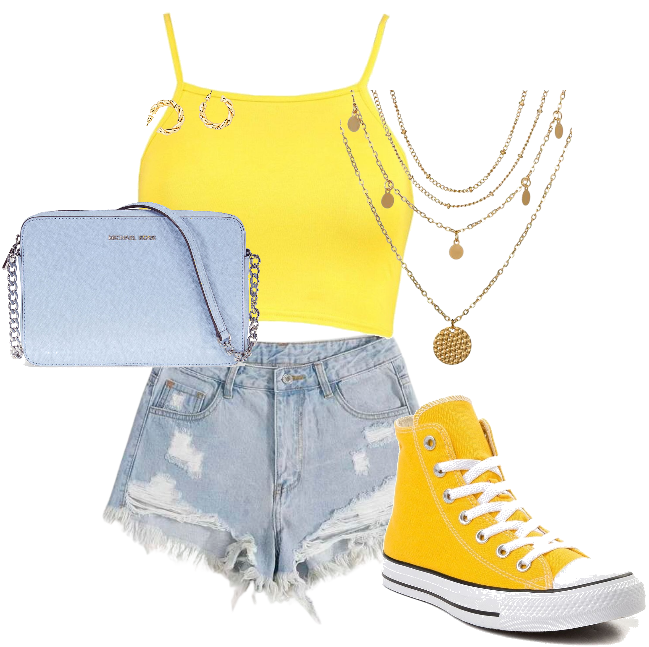 blue and yellow