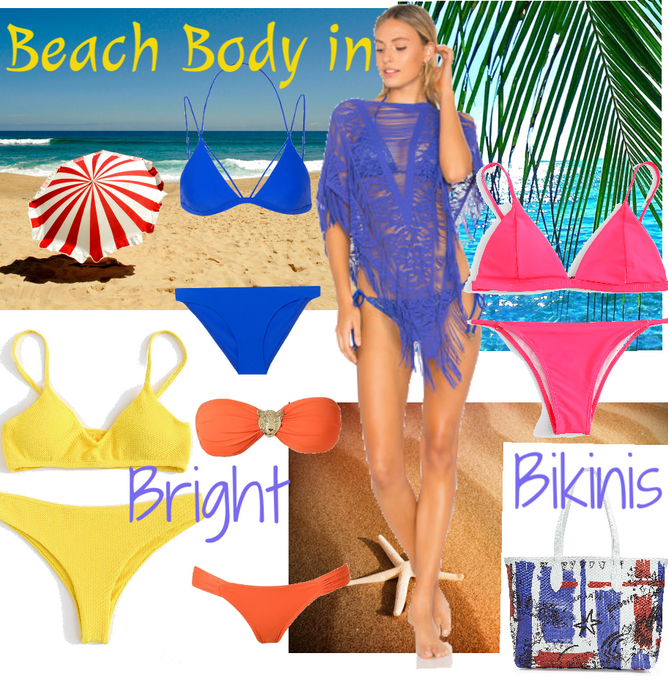 Beach Body in Bright Bikinis