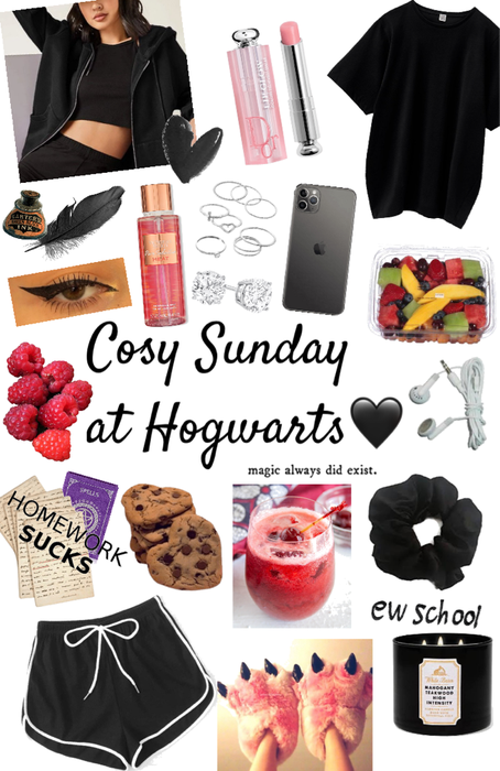 Cosy Sunday at Hogwarts 🖤