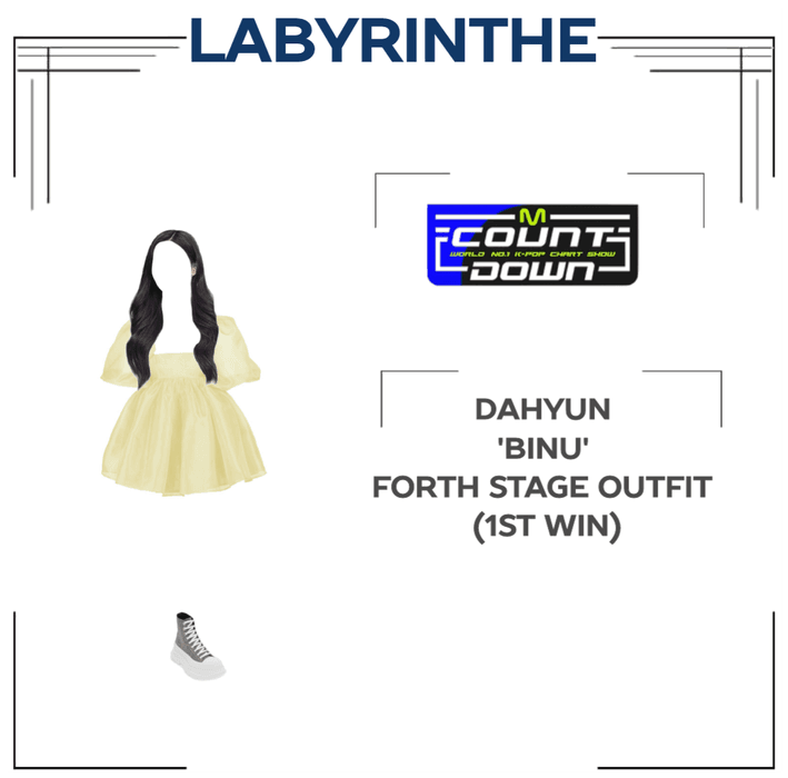 Dahyun binu forth stage outfit