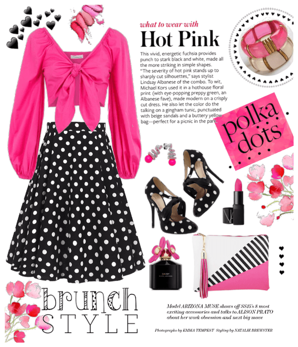 Hot Pink & Polka Dots