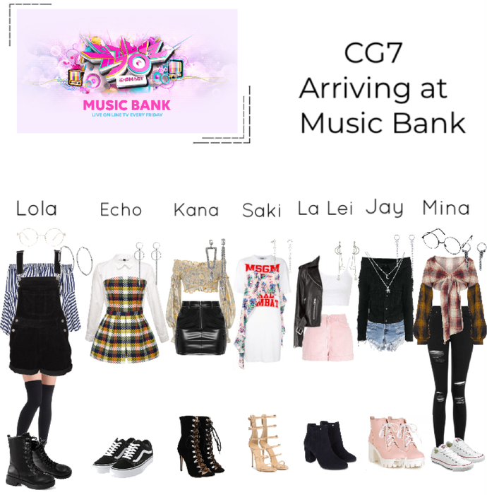 CG7 arriving at Music Bank