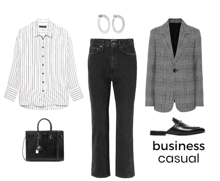business casual -- mixing prints