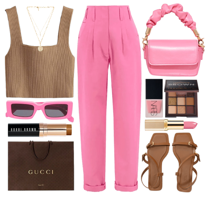 Pink/Brown