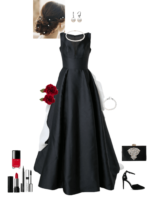 black debut dress (Athena)