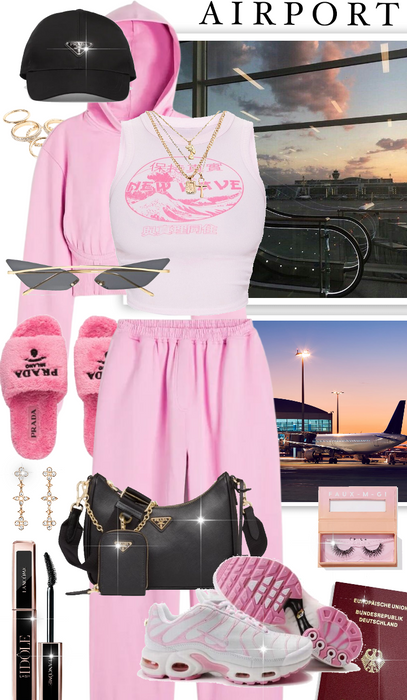 airport pink set