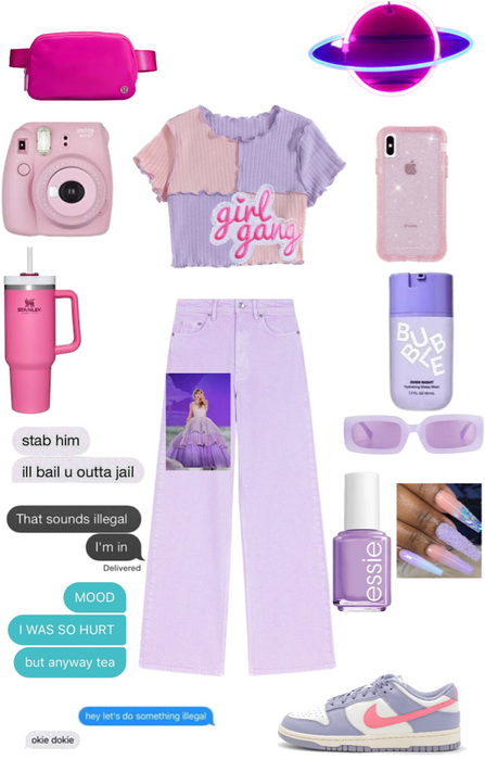 🩷🩷💜💜pink and purple