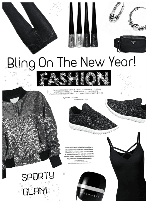 Bling on the new yr! Sporty Glam