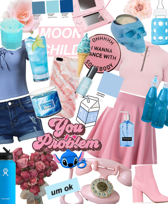 pink and blue chic