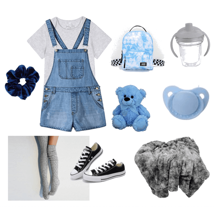 Baby Blue Age Regression Outfit
