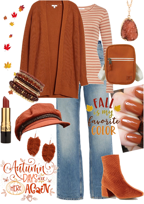 FALL OUTFIT WITH RUSTIC COLORS