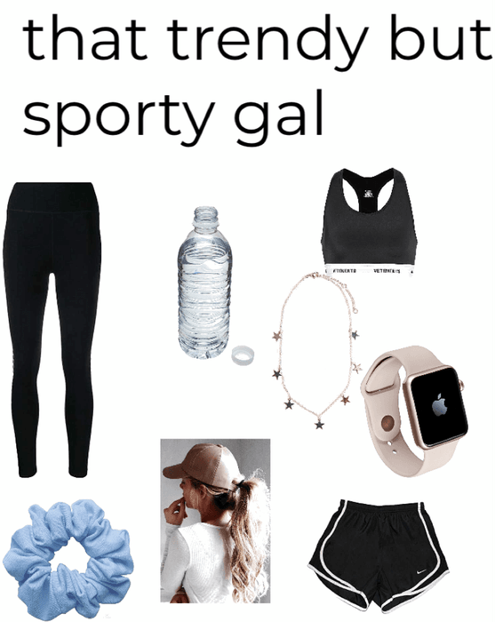 sporty but trendy girl